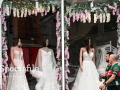 Mayo supporters walk past a bridal shop before the GAA Football All-Ireland Senior Championship final