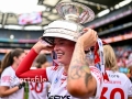 Ashling Thompson with the O Duffy Cup